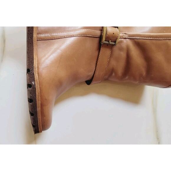 UGG ELLECIA BOOT WEDGE HEEL LEATHER SHEEPSKIN WOOL SHOES SIZE 7 - Picture 7 of 13